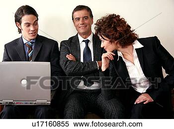 Stock Image - three people sitting 
in a waiting room. 
fotosearch - search 
stock photos, 
pictures, images, 
and photo clipart