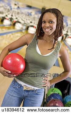 Stock Photo - woman at a bowling 
lane. fotosearch 
- search stock 
photos, pictures, 
images, and photo 
clipart