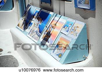 Banco de Imagem - loja,  vender, 
 grego,  ilha, 
 aquarelas. fotosearch 
- busca de fotos, 
imagens e clipart