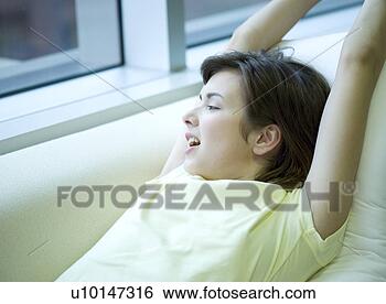 Stock Photo - daily life, one 
person, one young 
woman only. fotosearch 
- search stock 
photos, pictures, 
images, and photo 
clipart