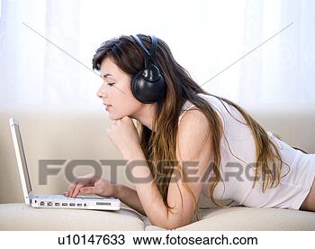 Stock Photo - daily life, one 
person, one young 
woman only. fotosearch 
- search stock 
photos, pictures, 
images, and photo 
clipart