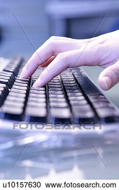 Arquivo de Fotografias - computador,  tecnologia, 
 foco,  ainda, 
 vida. fotosearch 
- busca de fotos, 
imagens e clipart
