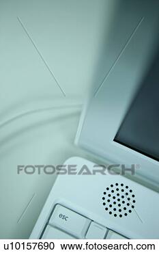 Arquivo de Fotografias - computador,  tecnologia, 
 foco,  ainda, 
 vida. fotosearch 
- busca de fotos, 
imagens e clipart