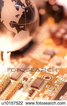 Banco de Imagem - lascas,  computador, 
 lasca,  computador, 
 tecnologia,  
foco. fotosearch 
- busca de fotos, 
imagens e clipart