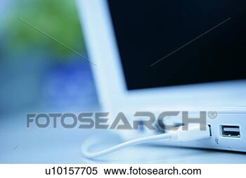 Banco de Imagem - usb,  cabo,  computador, 
 tecnologia,  
foco,  ainda, 
 vida. fotosearch 
- busca de fotos, 
imagens e clipart