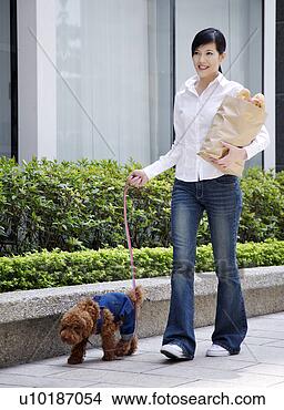 Banco de Imagem - femininas,  animais 
estimação,  um, 
 pessoa,  um, 
 jovem,  mulher, 
 só. fotosearch 
- busca de fotos, 
imagens e clipart