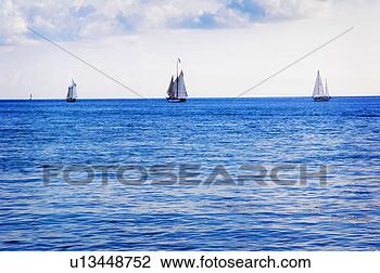 Banco de Imagem - veleiros,  água. 
fotosearch - busca 
de fotos, imagens 
e clipart