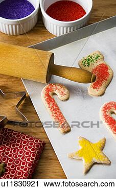 Arquivo de Fotografia - natal,  biscoitos. 
fotosearch - busca 
de fotos, imagens 
e clipart
