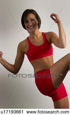 Arquivo de Fotografia - mulher,  exercitar. 
fotosearch - busca 
de fotos, imagens 
e clipart