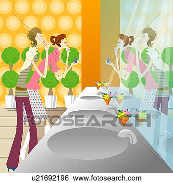photo of young women