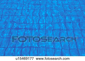 Picture - swimming pool 
bottom seen through 
rippled water. 
fotosearch - search 
stock photos, 
pictures, images, 
and photo clipart