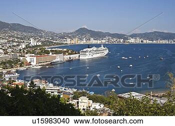 Stock Photography - view from former 
casablanca hotel, 
acapulco, guerrero, 
mexico. fotosearch 
- search stock 
photos, pictures, 
images, and photo 
clipart