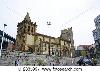 Picture - spain, asturias, 
gijon, architecture, 
building, tower, 
wall town. fotosearch 
- search stock 
photos, pictures, 
images, and photo 
clipart