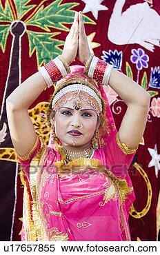 Stock Image - portrait of a 
female performer 
dancing, jaipur, 
rajasthan, india. 
fotosearch - search 
stock photos, 
pictures, images, 
and photo clipart