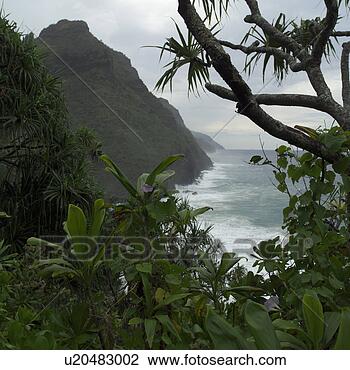 Stock Photo - napali coast - 
kauai hawaii. 
fotosearch - search 
stock photos, 
pictures, images, 
and photo clipart