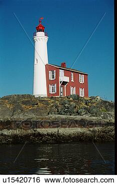 Stock Photo - lighthouse located 
at fisgard island, 
british columbia, 
canada. fotosearch 
- search stock 
photos, pictures, 
images, and photo 
clipart