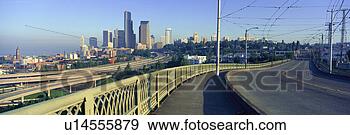 Stock Photograph - panoramic view 
of seattle skyline 
in morning. fotosearch 
- search stock 
photos, pictures, 
images, and photo 
clipart