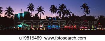Stock Photograph - “sobe” south beach 
at night, miami 
beach. fotosearch 
- search stock 
photos, pictures, 
images, and photo 
clipart