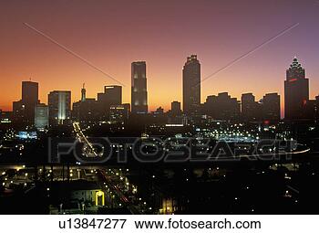 Picture - skyline view at 
sunset of the 
state capital 
of atlanta. fotosearch 
- search stock 
photos, pictures, 
images, and photo 
clipart