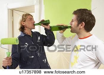 Stock Photo - two young men 
drinking cold 
drinks. fotosearch 
- search stock 
photos, pictures, 
images, and photo 
clipart
