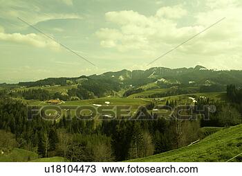 Stock Photo - panorama, meadows, 
green, yellow, 
nature, mountains, 
mountain. fotosearch 
- search stock 
photos, pictures, 
images, and photo 
clipart