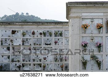 Stock Photography - sepulcher adorned 
with bouquets. 
fotosearch - search 
stock photos, 
pictures, images, 
and photo clipart