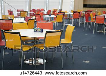 Stock Photo - chairs and tables 
arranged in office 
canteen. fotosearch 
- search stock 
photos, pictures, 
images, and photo 
clipart