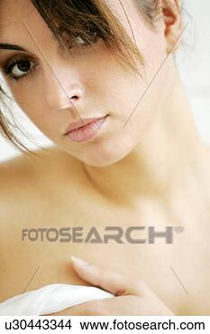 Stock Photo - portrait of young 
woman in bathroom, 
 cloth wrapped 
around body. fotosearch 
- search stock 
photos, pictures, 
images, and photo 
clipart