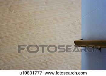 Picture - wood bannister 
and contemporary 
hardwood flooring. 
fotosearch - search 
stock photos, 
pictures, images, 
and photo clipart
