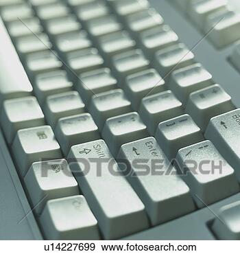Arquivo Fotográficos - computador,  teclado, 
 close-up. fotosearch 
- busca de fotos, 
imagens e clipart