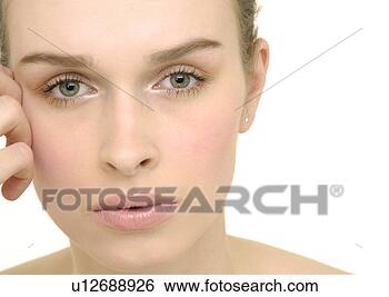 Stock Photo - portrait of a 
young woman. fotosearch 
- search stock 
photos, pictures, 
images, and photo 
clipart