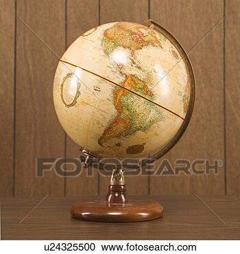 vintage world globe twin