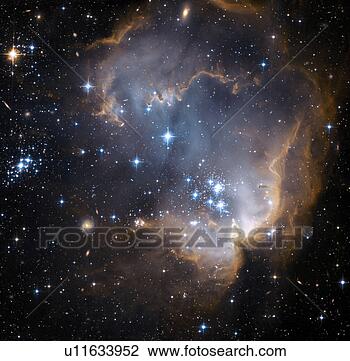 Clip Art - newly formed stars 
that are blowing 
a cavity in the 
center of a. fotosearch 
- search clipart, 
illustration, 
drawings and vector 
eps graphics images