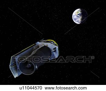 Stock Photography - spitzer points 
its high-gain 
antenna towards 
the earth. fotosearch 
- search stock 
photos, pictures, 
images, and photo 
clipart