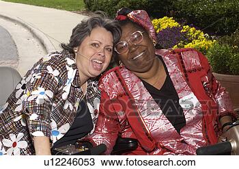 Stock Photo - two women with 
disabilities. 
fotosearch - search 
stock photos, 
pictures, images, 
and photo clipart