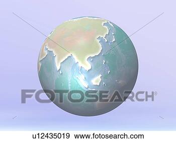 Stock Photograph - 3d globe. fotosearch 
- search stock 
photos, pictures, 
images, and photo 
clipart