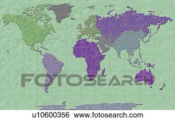 Stock Photo - world map illustration. 
fotosearch - search 
stock photos, 
pictures, images, 
and photo clipart