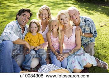 Stock Photo - grandparents and 
family in park. 
fotosearch - search 
stock photos, 
pictures, images, 
and photo clipart