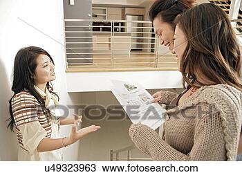 Stock Photo - conversation between 
three friends. 
fotosearch - search 
stock photos, 
pictures, images, 
and photo clipart
