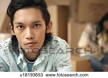 Stock Photo - young man, portrait. 
fotosearch - search 
stock photos, 
pictures, images, 
and photo clipart