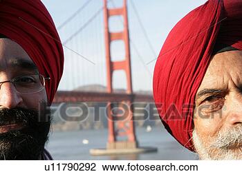 Stock Photo - two men wearing 
turbans near the 
golden gate bridge. 
fotosearch - search 
stock photos, 
pictures, images, 
and photo clipart