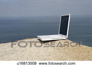 Stock Photo - view of a laptop. 
fotosearch - search 
stock photos, 
pictures, images, 
and photo clipart