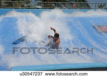 Picture - man practising 
surfing. fotosearch 
- search stock 
photos, pictures, 
images, and photo 
clipart