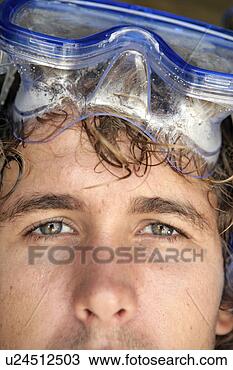 Stock Photo - portrait of a 
man with a goggle. 
fotosearch - search 
stock photos, 
pictures, images, 
and photo clipart