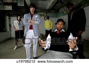 Stock Photo - five men in an 
open space. fotosearch 
- search stock 
photos, pictures, 
images, and photo 
clipart