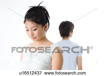 Picture - young couple facing 
to relationship 
difficulties. 
fotosearch - search 
stock photos, 
pictures, images, 
and photo clipart