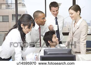 Stock Photography - group of business 
people working 
in office. fotosearch 
- search stock 
photos, pictures, 
images, and photo 
clipart