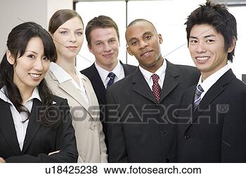 Stock Photo - group of business 
people looking 
at camera. fotosearch 
- search stock 
photos, pictures, 
images, and photo 
clipart