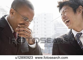 Stock Photo - two businessmen 
talking and laughing. 
fotosearch - search 
stock photos, 
pictures, images, 
and photo clipart