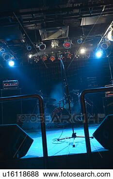 Stock Photo - band equipment 
on stage. fotosearch 
- search stock 
photos, pictures, 
images, and photo 
clipart